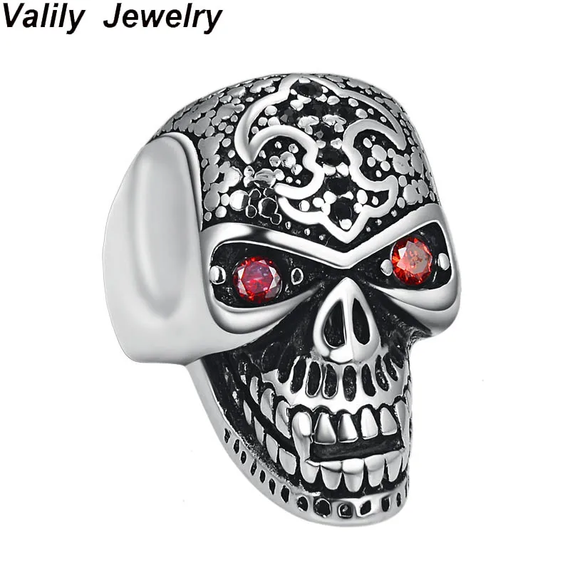 Valily Man Skull Ring Big Vampire Skeleton Ring Stainless Steel Punk Hiphop Cool Crystal Rings For Men Club Party Rings Jewelry
Valily Man Skull Ring Big Vampire Skeleton Ring Stainless Steel Punk Hiphop Cool Crystal Rings For Men Club Party Rings Jewelry