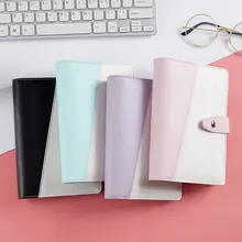 Macaroon Color A6 Stitching PU Leather DIY Binder Notebook Cover Diary Agenda Planner Paper Cover School Stationery
Macaroon Color A6 Stitching PU Leather DIY Binder Notebook Cover Diary Agenda Planner Paper Cover School Stationery