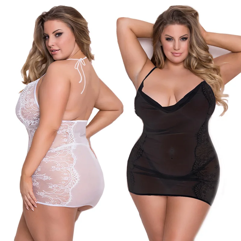 3XL-5XL Women Lace Lingerie Plus Size Bandage Bodycon Babydoll Set Solid Sexy Sleepwear With G-String Ladies Nightgown pajamas
3XL-5XL Women Lace Lingerie Plus Size Bandage Bodycon Babydoll Set Solid Sexy Sleepwear With G-String Ladies Nightgown pajamas