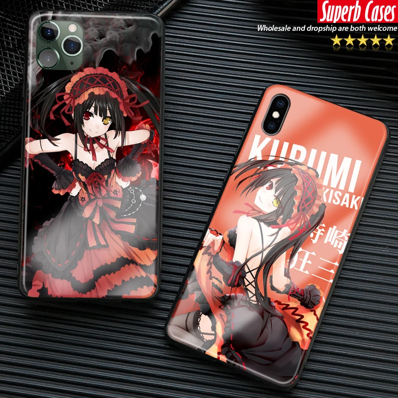Мягкий силиконовый чехол для телефона Kurumi Tokisaki Date A Live iPhone SE 6 6s 7 8 Plus X XR XS 11 Pro 12 mini