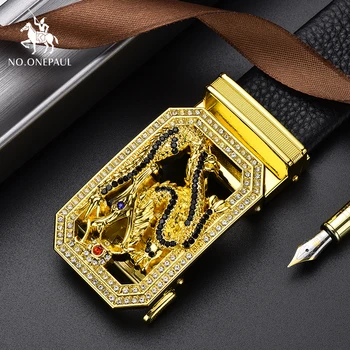NO.ONEPAUL Dragon Belt Automatic Buckle Genuine Leather Men's Belts Cow Leather Belts Men 3.8cm Width Men Genuine Luxury Fashion
NO.ONEPAUL Dragon Belt Automatic Buckle Genuine Leather Men's Belts Cow Leather Belts Men 3.8cm Width Men Genuine Luxury Fashion