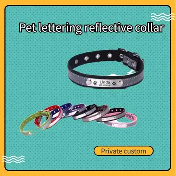 Customized Pet Collar Microfiber Leather Lettering Night reflection Dog Collar Nameplate Lost-proof Lettering Collar Pet Leash
Customized Pet Collar Microfiber Leather Lettering Night reflection Dog Collar Nameplate Lost-proof Lettering Collar Pet Leash
