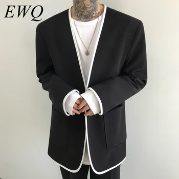 EWQ / men's wear 2020 spring fashion new Suit Male Loose large size v collar single button blazers korean Coat with pockets 9Y87
EWQ / men's wear 2020 spring fashion new Suit Male Loose large size v collar single button blazers korean Coat with pockets 9Y87