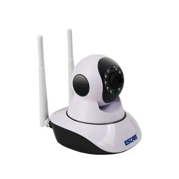 

Escam G02 Dual Antenna 720P Pan/Tilt Wifi Ip Ir Camera Support Onvif Max Up To 128Gb Video Monitor Ip Camera Us Plug