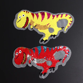 Fine Dinosaur Reverse Sequins Sew On Patches for clothes Coat Sweater Embroidered Change Color Reversible Patch Appliques
Fine Dinosaur Reverse Sequins Sew On Patches for clothes Coat Sweater Embroidered Change Color Reversible Patch Appliques