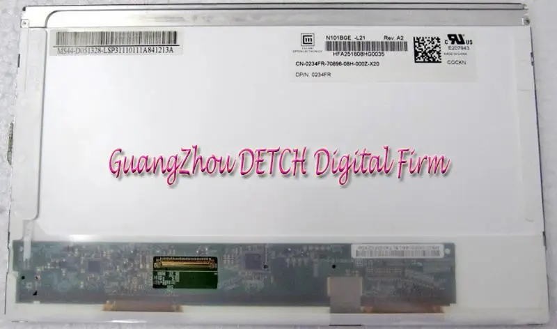 Industrial display LCD screenN101BGE-L21 Chi Mei 10.1 inch high LED display 1366x768 netbook
Industrial display LCD screenN101BGE-L21 Chi Mei 10.1 inch high LED display 1366x768 netbook