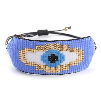 ZHONGVI Turkish Evil Eye Bracelet luxury MIYUKI Handmade Cuff Bracelets Fashion Woven Loom Pulseras Mujer Moda Gift Dropshipping
ZHONGVI Turkish Evil Eye Bracelet luxury MIYUKI Handmade Cuff Bracelets Fashion Woven Loom Pulseras Mujer Moda Gift Dropshipping