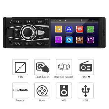 1din 4inch Car MP5 Player 800*480 FM Bluetooth Autoradio Touchscreen Car Stereo Receiver Sopport USB SD RDS Rear View Camera
1din 4inch Car MP5 Player 800*480 FM Bluetooth Autoradio Touchscreen Car Stereo Receiver Sopport USB SD RDS Rear View Camera