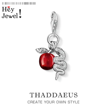 Fashion Red Apple & Snake Pendant Charm New 2020 Spring New 925 Sterling Silver Romantic Gift Fit Bracelet For Women Friend
Fashion Red Apple & Snake Pendant Charm New 2020 Spring New 925 Sterling Silver Romantic Gift Fit Bracelet For Women Friend