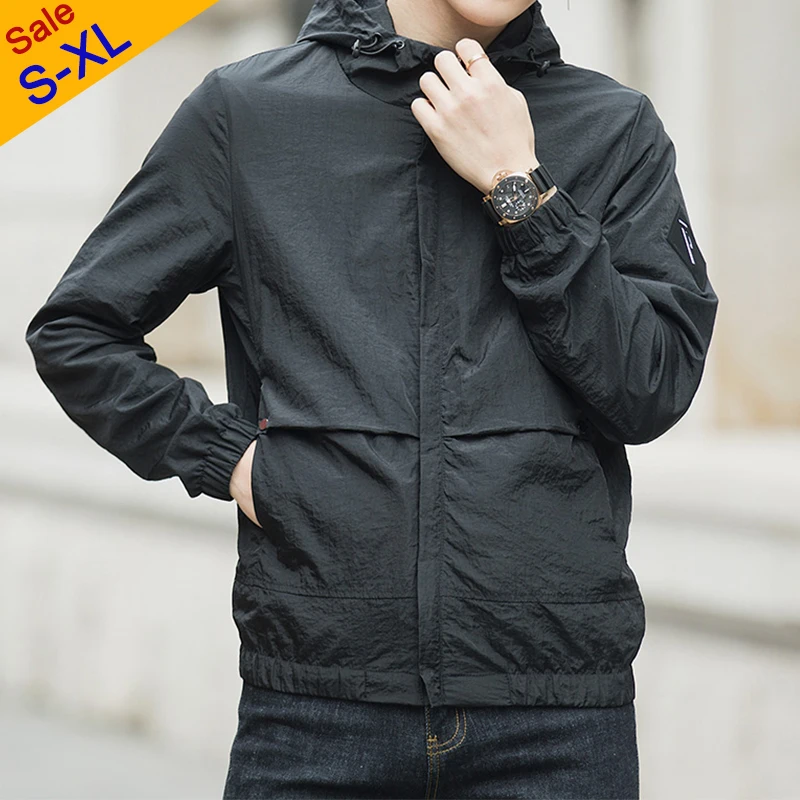 2019 Autumn Mens Jackets Windbreaker Jacket Coat Male Hooded Collar Lightweight Jacket Men Fashion INS Style Brand MuLS Fit 4XL 
2019 Autumn Mens Jackets Windbreaker Jacket Coat Male Hooded Collar Lightweight Jacket Men Fashion INS Style Brand MuLS Fit 4XL