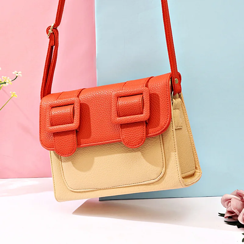 Bright Color Contrast Color Casual Square Sling Bag Cartoon Fun Second Element Small Bag Shoulder WOMEN'S Bag
Bright Color Contrast Color Casual Square Sling Bag Cartoon Fun Second Element Small Bag Shoulder WOMEN'S Bag