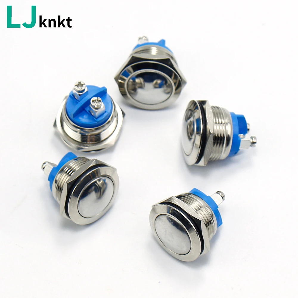 16mm Waterproof splash of metal button switch without lamp Round power button Car refitting doorbell Instantaneous reset
16mm Waterproof splash of metal button switch without lamp Round power button Car refitting doorbell Instantaneous reset