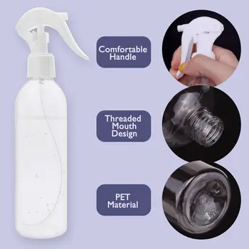 4pcs Empty Spray Bottle 250ml Multi-Purpose Clear Plastic Leak Proof Adjustable Sprayer for Gardening Home Cleaning Supplies
4pcs Empty Spray Bottle 250ml Multi-Purpose Clear Plastic Leak Proof Adjustable Sprayer for Gardening Home Cleaning Supplies