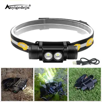 ANYIGE XM-T6 LED Headlight USB Rechargeable Headlamp XM-L2 Camping Flashlight Hunting Frontal Head Torch by 18650 Battery
ANYIGE XM-T6 LED Headlight USB Rechargeable Headlamp XM-L2 Camping Flashlight Hunting Frontal Head Torch by 18650 Battery