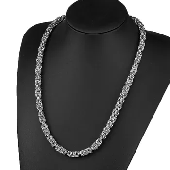 7-11" New Fashion Jewelry Stainless Steel Silver Color Handmade Byzantine Chain Necklace Or Bracelet For Men Women 8mm Wide
7-11" New Fashion Jewelry Stainless Steel Silver Color Handmade Byzantine Chain Necklace Or Bracelet For Men Women 8mm Wide