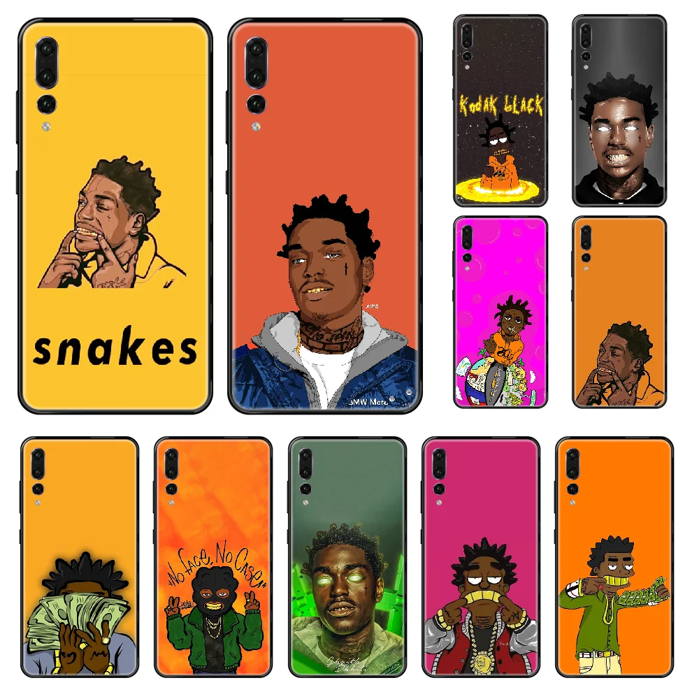 kodak black rap singer Phone case For Huawei P 8 10 20 30 Smart Plus 2019 Z Lite Pro 2017 2019 black soft funda trend back art