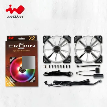 InWin 12cm Computer case cooling fan LED Addressable RGB fan Quiet 120mm LED CROWN AC120 Chassis mute cooler Computer fan
InWin 12cm Computer case cooling fan LED Addressable RGB fan Quiet 120mm LED CROWN AC120 Chassis mute cooler Computer fan