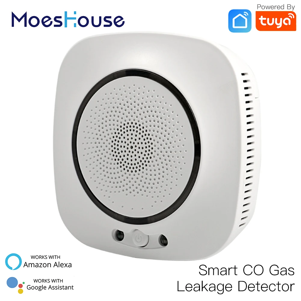 WiFi Smart CO Gas Sensor Carbon Monoxide Leakage Fire Security Detector Smart Life Tuya App Control Home Security System
WiFi Smart CO Gas Sensor Carbon Monoxide Leakage Fire Security Detector Smart Life Tuya App Control Home Security System