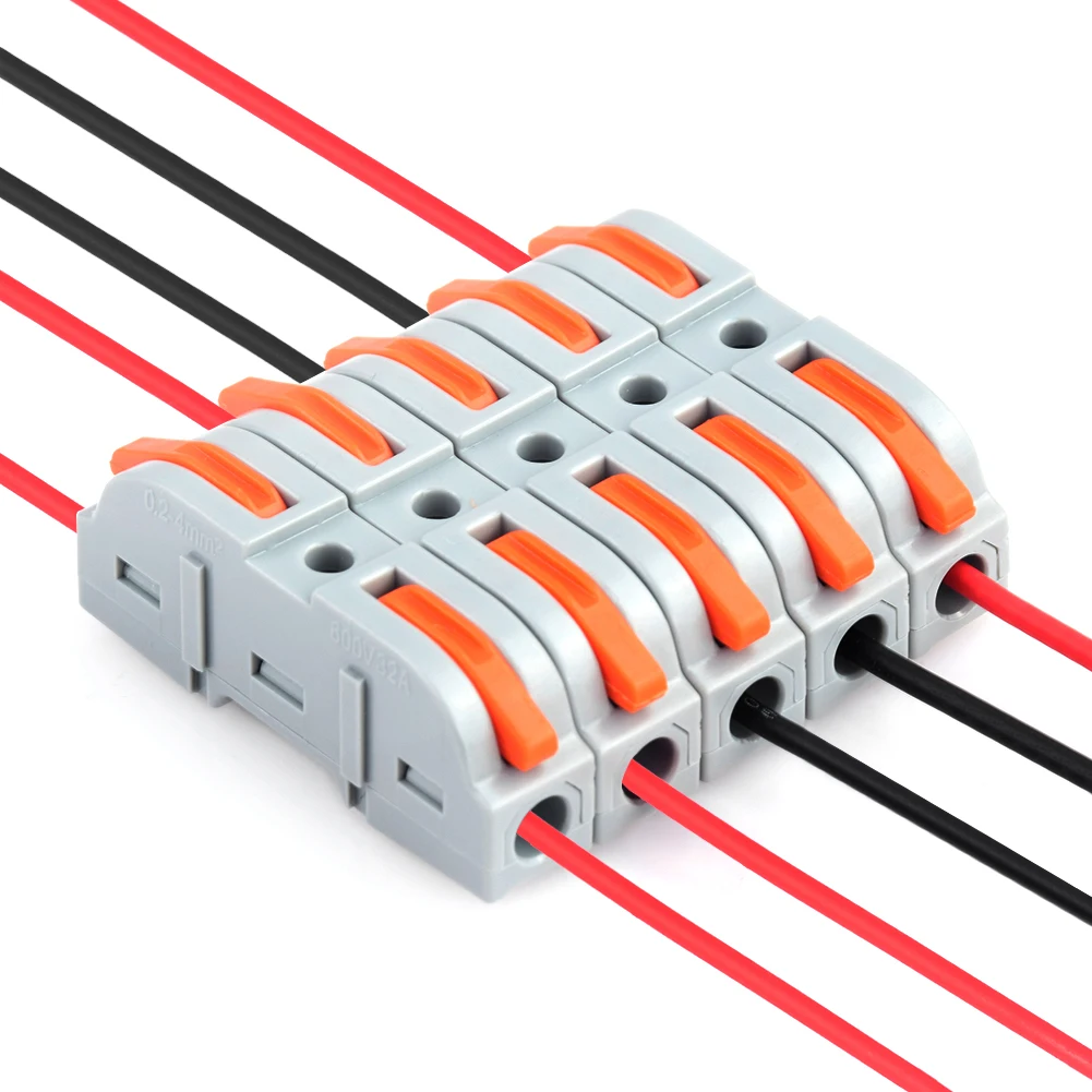 10/20/40pcs Push-in Terminal Block SPL-1 Electrical Connectors Terminal CableWire Connectors Universal Compact Wiring Connector
10/20/40pcs Push-in Terminal Block SPL-1 Electrical Connectors Terminal CableWire Connectors Universal Compact Wiring Connector