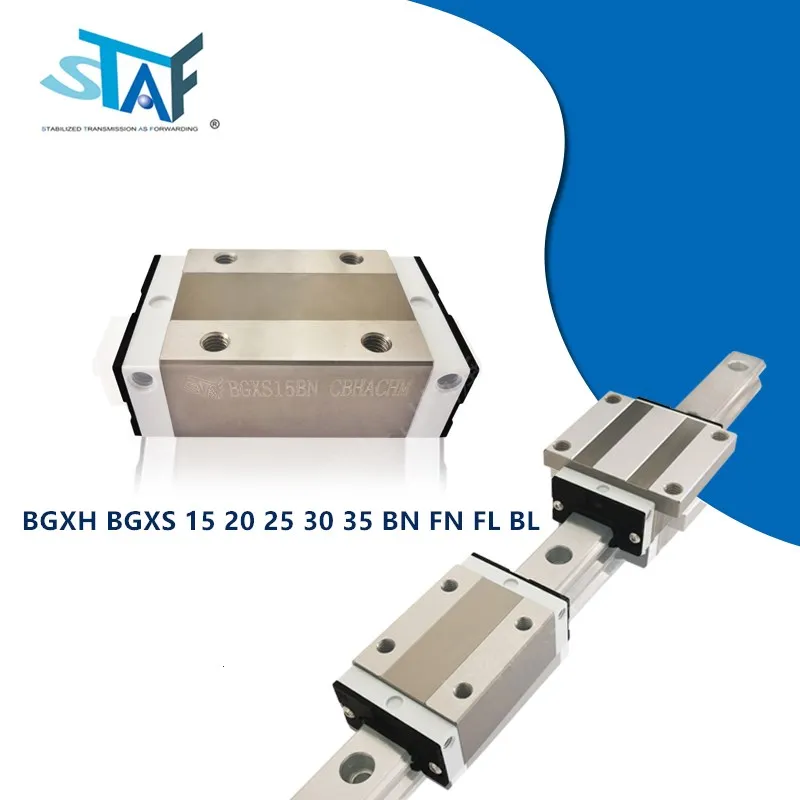 

Original Taiwan STAF Linear Guideway Block Carriage, BGXH BGXS 15 20 25 30 35 BN FN FL BL MBX9SN CNC Router Parts