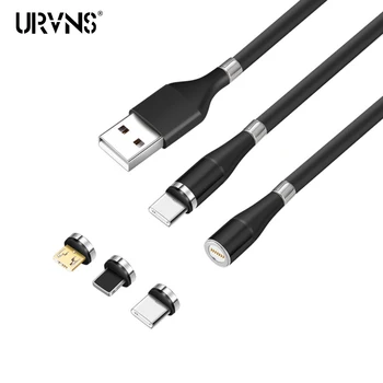 URVNS 3 in 1 Magnetic USB Charge Cable, Fast Charging & Data Sync Cable with Led, For Micro USB Type C Smartphones iPhone iPad
URVNS 3 in 1 Magnetic USB Charge Cable, Fast Charging & Data Sync Cable with Led, For Micro USB Type C Smartphones iPhone iPad