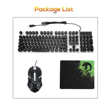 GTX300 Keys Punk Circular KeyCap Backlit Gaming Keyboard Wired LED Mouse Pad Combo Rainbow Ergonomic Round Key Cap Mechanical
GTX300 Keys Punk Circular KeyCap Backlit Gaming Keyboard Wired LED Mouse Pad Combo Rainbow Ergonomic Round Key Cap Mechanical