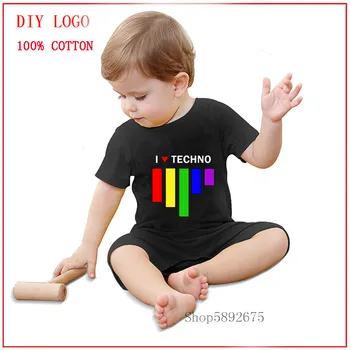 Summer Boy Newborn Baby Clothing Cartoon Printing I LOVE TECHNO Short Sleeved Jumpsuit Romper Conjoined New Girl Clothes
Summer Boy Newborn Baby Clothing Cartoon Printing I LOVE TECHNO Short Sleeved Jumpsuit Romper Conjoined New Girl Clothes