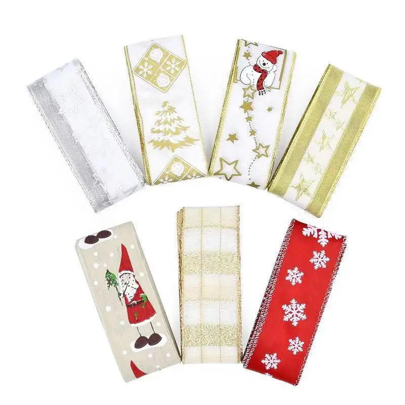 free shipping 7 design 2 yards with wire edge Christmas ribbon 4.0cm width ribbon for christmas wedding gift packing diy
free shipping 7 design 2 yards with wire edge Christmas ribbon 4.0cm width ribbon for christmas wedding gift packing diy