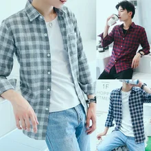 ICCLEK2021 New Men's Top Long-sleeved Shirt Male Youth Fashion Plaid Shirt Korean Version of The Slim All-match Inch Shirt
ICCLEK2021 New Men's Top Long-sleeved Shirt Male Youth Fashion Plaid Shirt Korean Version of The Slim All-match Inch Shirt