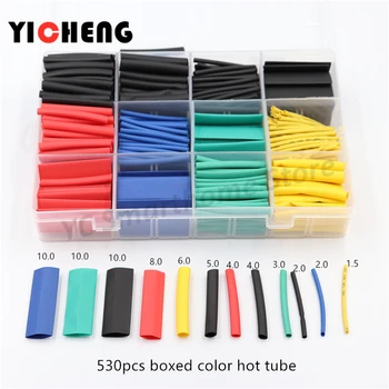 530pcs boxed color hot tube heat shrinkable sleeve heat shrink tube 
530pcs boxed color hot tube heat shrinkable sleeve heat shrink tube