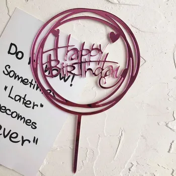 New Happy Birthday Acrylic Cake Topper Gold Pink Circle Cake Topper For Kids Gilrs Birthday Party Cake Decorations Baby Shower
New Happy Birthday Acrylic Cake Topper Gold Pink Circle Cake Topper For Kids Gilrs Birthday Party Cake Decorations Baby Shower