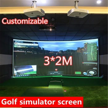 Projector Screen Golf Simulator Curtain Indoor Hitting Cloth Target Cloth Projection Cloth Customized Advertising 3*2M
Projector Screen Golf Simulator Curtain Indoor Hitting Cloth Target Cloth Projection Cloth Customized Advertising 3*2M