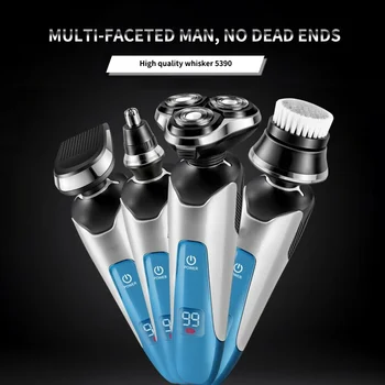 3D rechargeable electric shaver electric razor floating beard shaver men shaving machine nose trimmer grooming kit 
3D rechargeable electric shaver electric razor floating beard shaver men shaving machine nose trimmer grooming kit