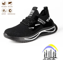 Male Work Boots Men's Safety Shoes Steel Toe Cap Anti-smash Anti-puncture site Work Shoe Indestructible Breathable Sneakers
Male Work Boots Men's Safety Shoes Steel Toe Cap Anti-smash Anti-puncture site Work Shoe Indestructible Breathable Sneakers