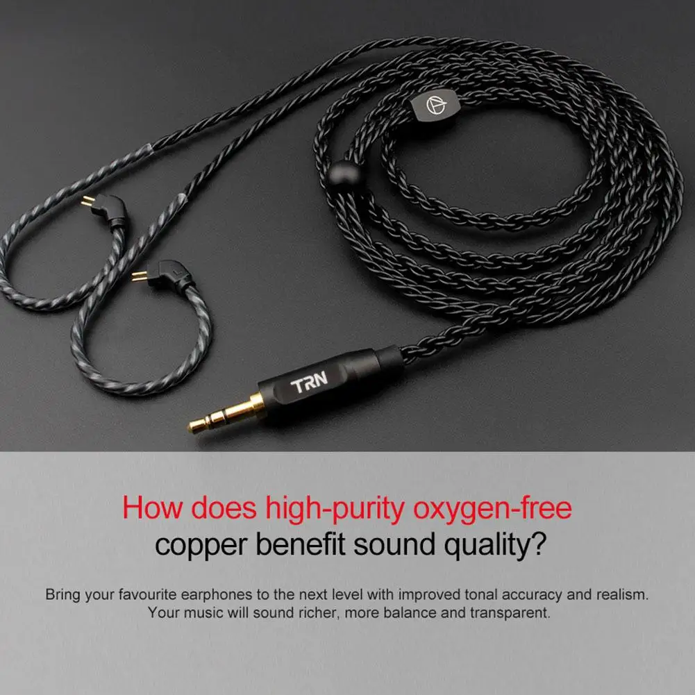 TRN A3 6 Core Upgraded Black Silver Plated Cable 3.5mm MMCX/0.75/0.78mm 2 Pin Earphone Upgrade Headphone Wire for TRN V80/X6/IM1 
TRN A3 6 Core Upgraded Black Silver Plated Cable 3.5mm MMCX/0.75/0.78mm 2 Pin Earphone Upgrade Headphone Wire for TRN V80/X6/IM1