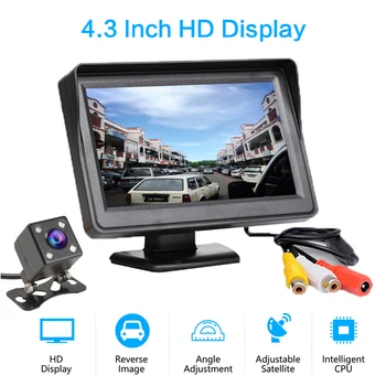 4.3 Inch TFT LCD Wireless Cameras Car Monitor Display Reverse Camera Parking System For Car Rearview Monitors
4.3 Inch TFT LCD Wireless Cameras Car Monitor Display Reverse Camera Parking System For Car Rearview Monitors