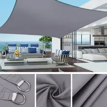 Yeahmart novo à prova dwaterproof água sun shelter toldo sun sunshade vela para a praia ao ar livre acampamento jardim pátio piscina sol dossel tenda sombra(China)