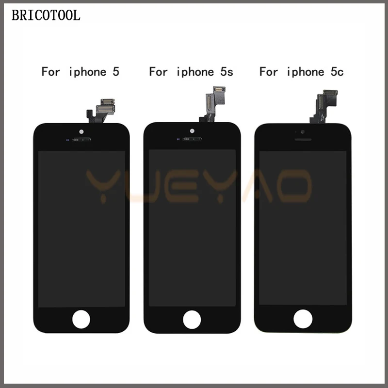 YUEYAO AAA качественный ЖК-экран для iPhone 5 5S 5C ЖК-дисплей сенсорный экран дигитайзер в