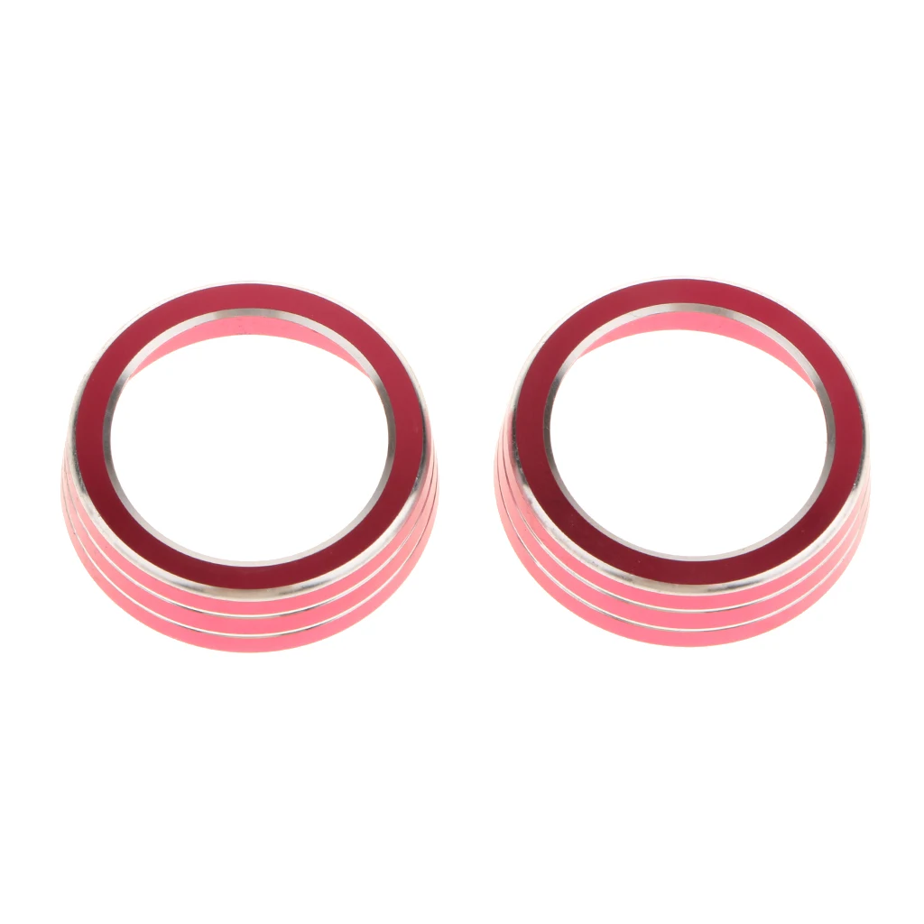 2pcs Air Conditioner Knob Button Ring Trim Cover for Honda Civic 16-17 2pcs Air Conditioner Knob Button Ring Trim Cover for Honda Civic 16-17