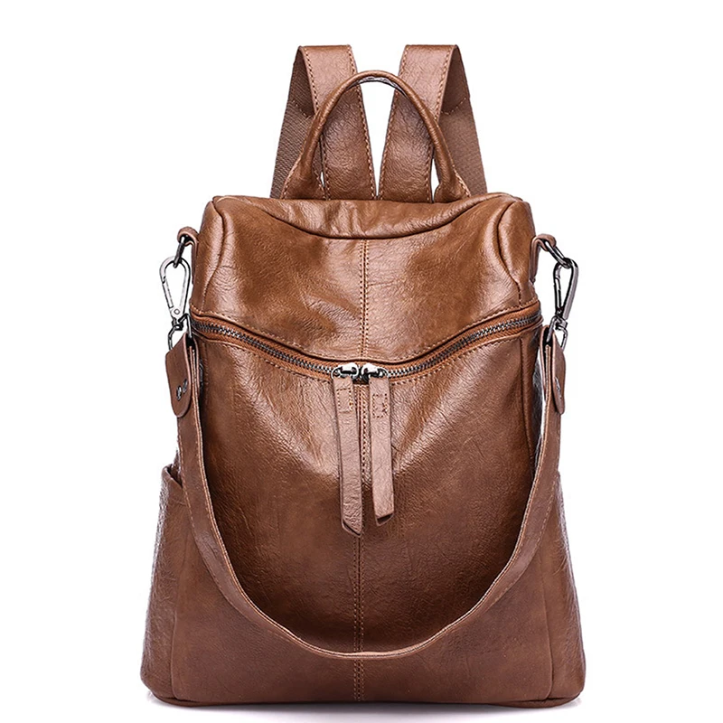 Фото New Korean Version Backpack Women the Wild Fashion Travel Backack Woman Bag Leisure Leather Backpacks | Багаж и сумки