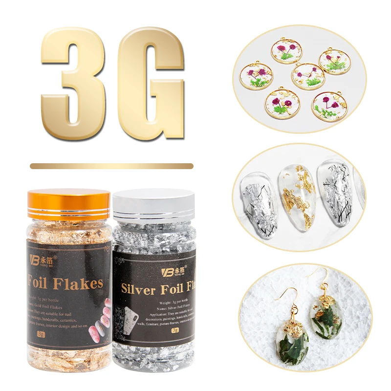 Imitation Gold Sliver Copper Foil Sequins Glitters Craft Leaf Flake Sheets Bulk Foil Paper for Gilding DIY Nail Art 3g/bottle
Imitation Gold Sliver Copper Foil Sequins Glitters Craft Leaf Flake Sheets Bulk Foil Paper for Gilding DIY Nail Art 3g/bottle