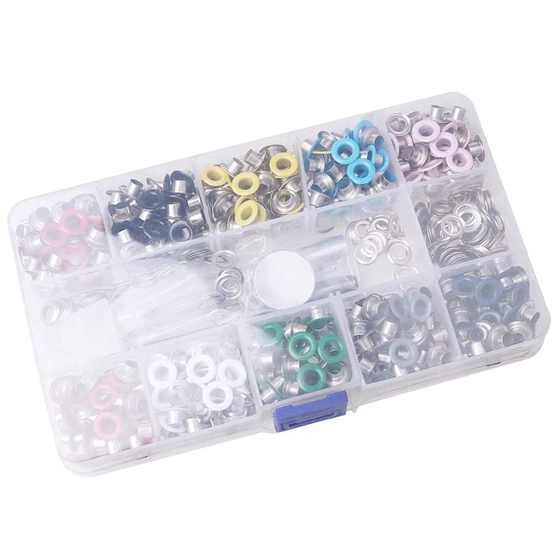 500 Sets 3/16 Inch Grommets Kit Eyelets Set with Install Tools Kit for Clothes Shoes Bag Crafts DIY Projects(10 Colors)
500 Sets 3/16 Inch Grommets Kit Eyelets Set with Install Tools Kit for Clothes Shoes Bag Crafts DIY Projects(10 Colors)