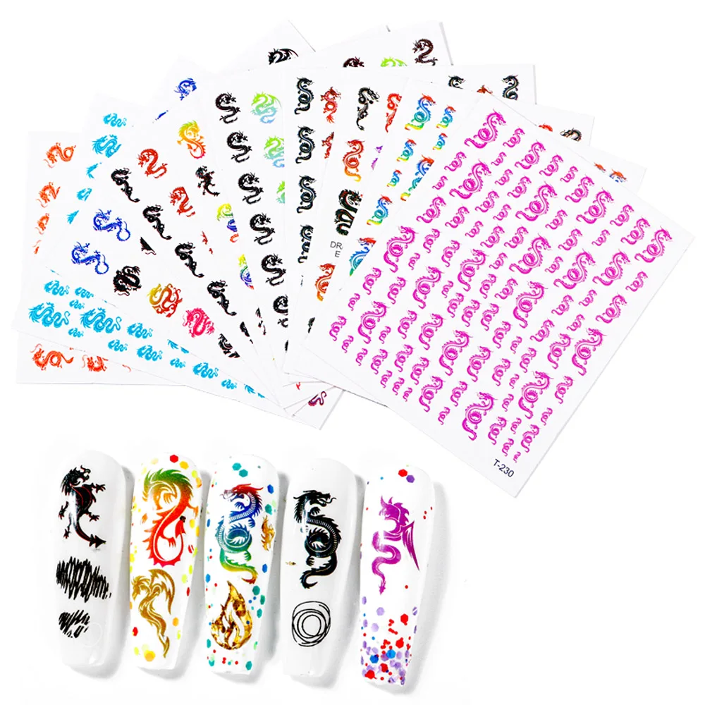 1pcs Nail Art Decals 12.5*8.5cm Traditional Chinese Dragon 10 Colors Decorations 3D Self-Adhesive Accessories Nail Sticker Tr#99
1pcs Nail Art Decals 12.5*8.5cm Traditional Chinese Dragon 10 Colors Decorations 3D Self-Adhesive Accessories Nail Sticker Tr#99