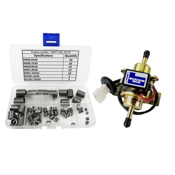 61 Pcs Car Accessories: 60Pcs Silver M3-M12 Car Thread Repair Insert Kit Set Stainless Steel & 1 Pcs Fuel Pump 
61 Pcs Car Accessories: 60Pcs Silver M3-M12 Car Thread Repair Insert Kit Set Stainless Steel & 1 Pcs Fuel Pump