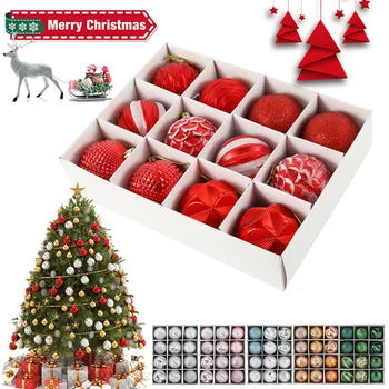 12pcs 6cm Christmas Tree Ornaments Balls Plastic Hanging Christmas Tree Decorations Xmas Balls Decor for Home Adornos De Navidad
12pcs 6cm Christmas Tree Ornaments Balls Plastic Hanging Christmas Tree Decorations Xmas Balls Decor for Home Adornos De Navidad