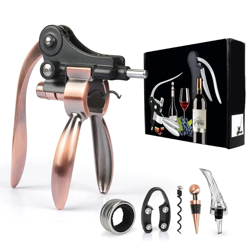 Bronze Rabbit Wine Opener Corkscrew Set With Foil Cutter Stopper Corkscrew Grade 91AD
Bronze Rabbit Wine Opener Corkscrew Set With Foil Cutter Stopper Corkscrew Grade 91AD