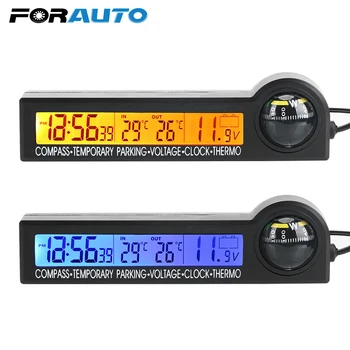FORAUTO 5 in 1 Compass Thermometer Clock Calendar Car Temporary parking card LCD Display Screen Voltage Tester Multi-Function
FORAUTO 5 in 1 Compass Thermometer Clock Calendar Car Temporary parking card LCD Display Screen Voltage Tester Multi-Function