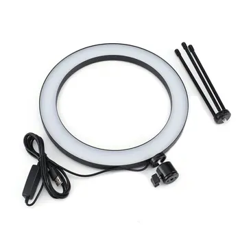 Dimmable LED Studio Camera Ring Light Photo Phone Video Light Annular Lamp With Tripods Selfie Stick Ring Fill Light For Canon 
Dimmable LED Studio Camera Ring Light Photo Phone Video Light Annular Lamp With Tripods Selfie Stick Ring Fill Light For Canon