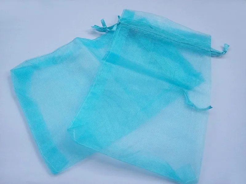 20pcs 15*20 lake blue gift bags for jewelry/wedding/christmas