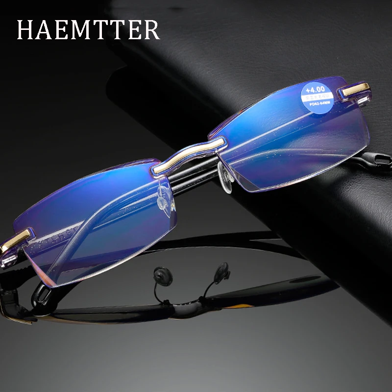 Ultralight Rimless Reading Glasses Clear Lens Unisex Anti-Blu-Ray Radiation Computer Presbyopia Readers +1.0 To +4.0
Ultralight Rimless Reading Glasses Clear Lens Unisex Anti-Blu-Ray Radiation Computer Presbyopia Readers +1.0 To +4.0